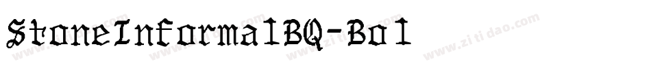 StoneInformalBQ-Bold字体转换