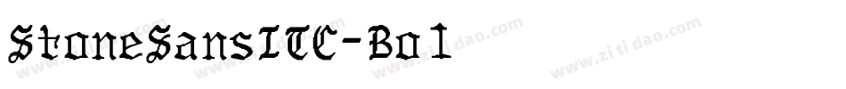 StoneSansITC-Bold字体转换