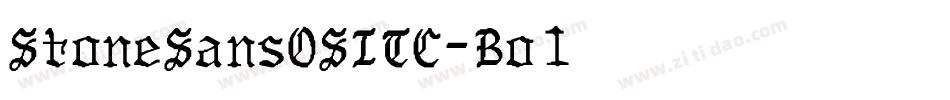 StoneSansOSITC-Bold字体转换