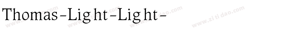 Thomas-Light-Light字体转换