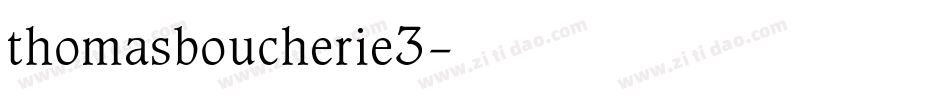 thomasboucherie3字体转换