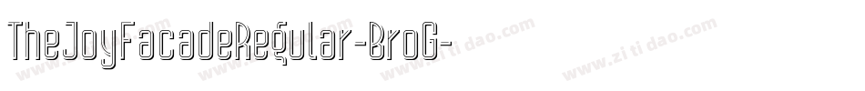 TheJoyFacadeRegular-BroG字体转换