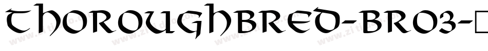 Thoroughbred-BrO3字体转换