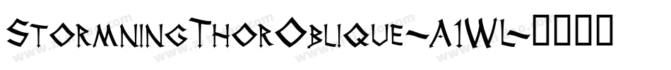 StormningThorOblique-A1WL字体转换