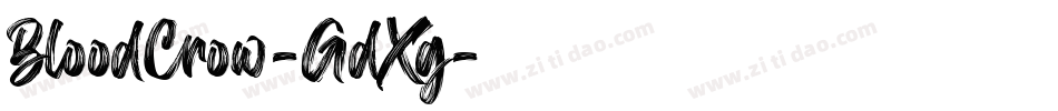 BloodCrow-GdXg字体转换
