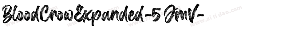 BloodCrowExpanded-5JmV字体转换