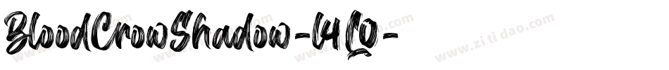 BloodCrowShadow-l4L0字体转换