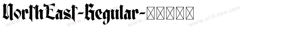 NorthEast-Regular字体转换