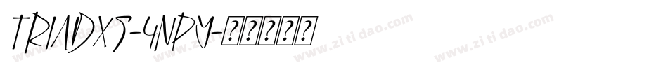 TriadXs-4npY字体转换