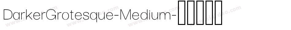 DarkerGrotesque-Medium字体转换