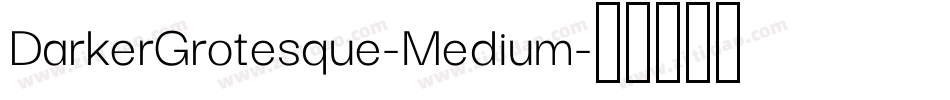 DarkerGrotesque-Medium字体转换