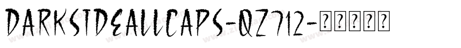 DarksideAllCaps-qZ712字体转换
