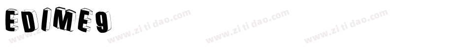 Edime字体转换