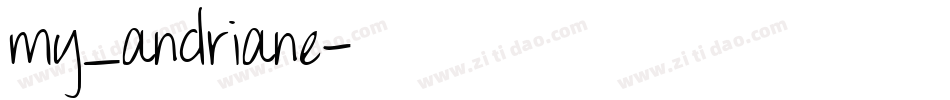 my_andriane字体转换