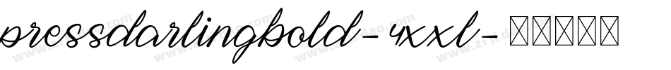PressDarlingBold-4xxl字体转换