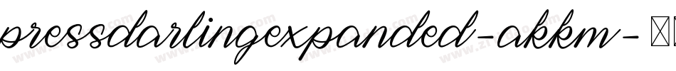 PressDarlingExpanded-aKKm字体转换
