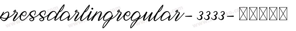 PressDarlingRegular-3333字体转换