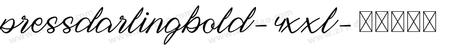 PressDarlingBold-4xxl字体转换