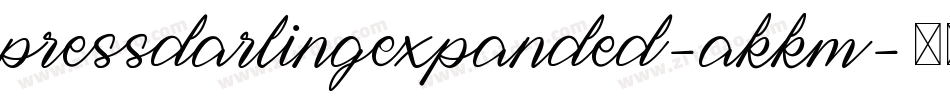PressDarlingExpanded-aKKm字体转换