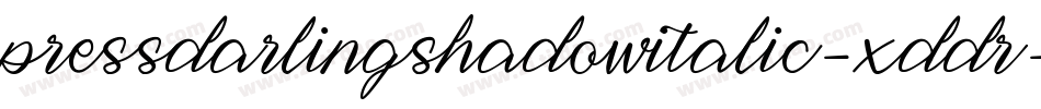 PressDarlingShadowItalic-xDDr字体转换