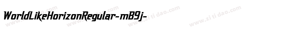 WorldLikeHorizonRegular-mB9j字体转换
