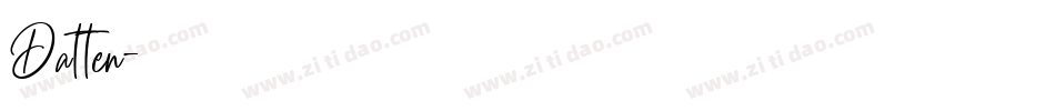 Datten字体转换