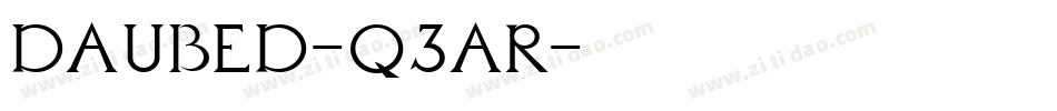 Daubed-q3ar字体转换