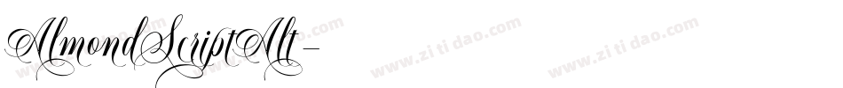 AlmondScriptAlt字体转换