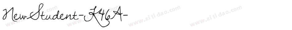 NewStudent-K46A字体转换
