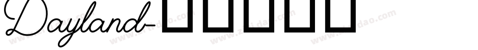 Dayland字体转换