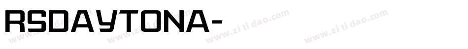 RSDaytona字体转换