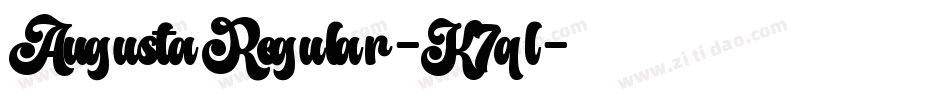 AugustaRegular-K7ql字体转换