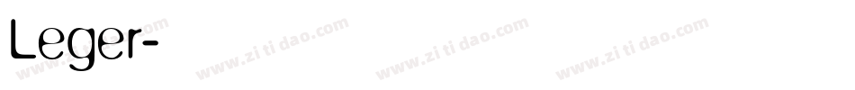 Leger字体转换