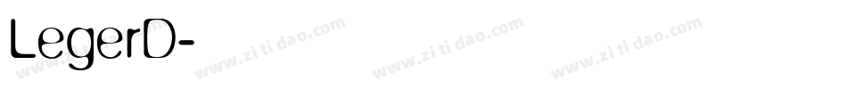 LegerD字体转换