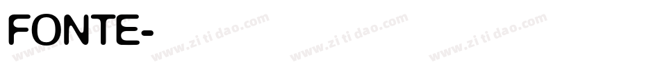 FONTE字体转换