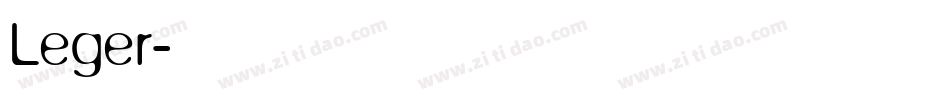 Leger字体转换