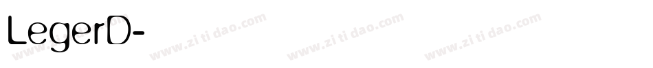 LegerD字体转换