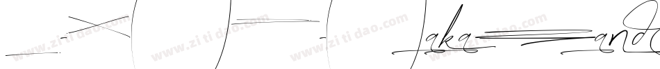 A-OTF-TakaHandStd-DeBold字体转换