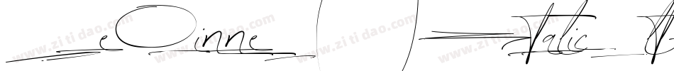 DeVinneBT-ItalicAlt字体转换
