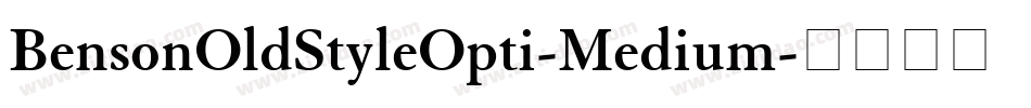 BensonOldStyleOpti-Medium字体转换