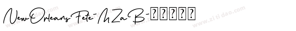 NewOrleansFete-MZaB字体转换