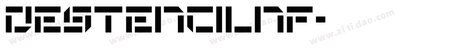 DeStencilNF字体转换
