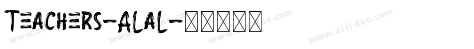 Teachers-ALaL字体转换