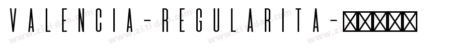 Valencia-RegularIta字体转换