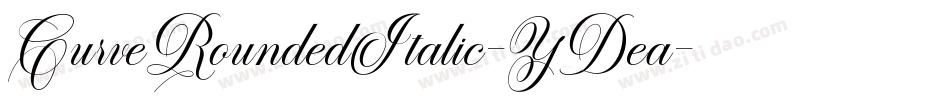 CurveRoundedItalic-YDea字体转换