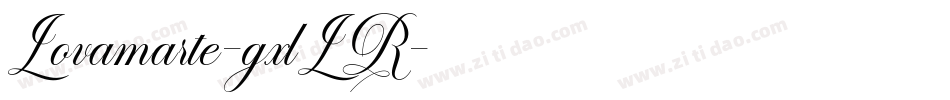 Lovamarte-gxlLR字体转换