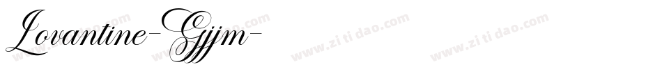 Lovantine-Gjjm字体转换