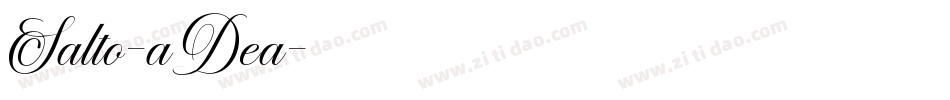 Salto-aDea字体转换