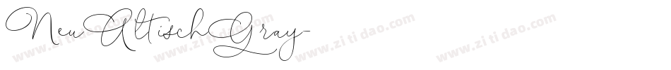 NeuAltischGray字体转换