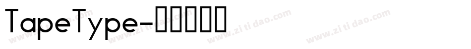 TapeType字体转换